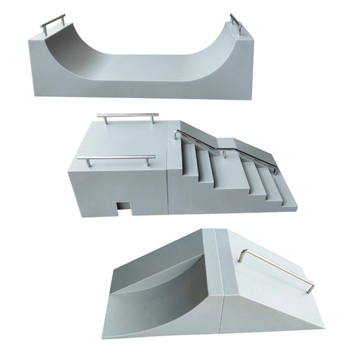 Finger skateboard rampe grau - finger-skateboard-rampe,