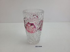 Glas vase massiv überfang - glas,
