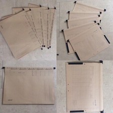 5x Hängemappe Hängesammler A4 braun Hängeregistratur VOKO o Leitz m Hängeschiene