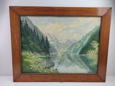 Malerei/Gemälde Gebirgssee