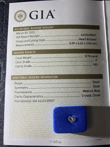 Gia diamant ct herz - gia,