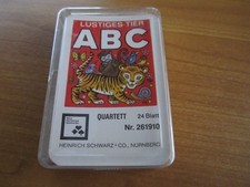 altes Quartett (1982) "Lustiges Tier-ABC" von Heinrich Schwarz NEU