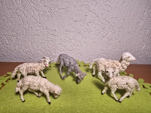 Schafe alt krippenfiguren - 5x,