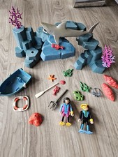 Playmobil Korallenriff Unterwasserwelt Hai Taucher Boot Konvolut Set Sammler