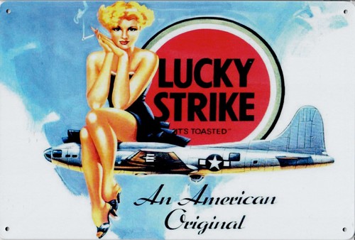 Blechschild lucky strike - blechschild,