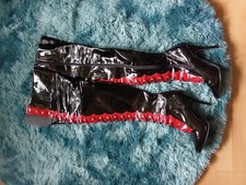 Lack-Oerknee-Stiefel, Größe