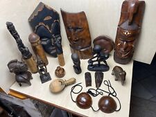 Masken Skulpturen Figur Schnitzkunst Köcher Südostasien Afrika Sumatra Stabpuppe