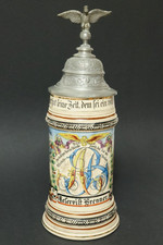 Eisenbahner Reservistenkrug Eisenbahn Betriebsabteilung Jüterbog Bierkrug Krug