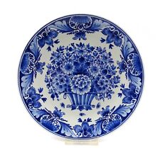 De Koninklijke Porceleyne Fles Delft Teller D 22,5 cm Delfter blau Blumenmalerei