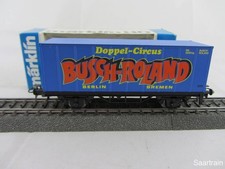 Märklin Basis 4481 Containerwagen Doppel Circus Busch Roland neu und mit OVP