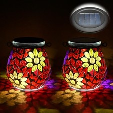 2PCS Solar Mosaik Leuchte Oval