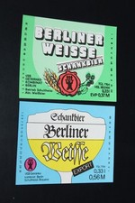 2 unbenutzte Bieretiketten BE