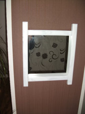 Masiver Shabby Chic Spiegel in weiß SP103