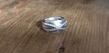 HBC Drachenfels Ring Silber 925 mit Klare Steine RG 53 Set Teil 2