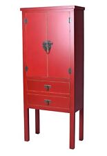 Asiatischer Schrank Rot Kommode China Dielenschrank Hochzeitsschrank Ming Stil