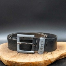 Levis Herren Gürtel Vintage Ledergürtel Jeans Ledergürtel Schwarz Größe 36