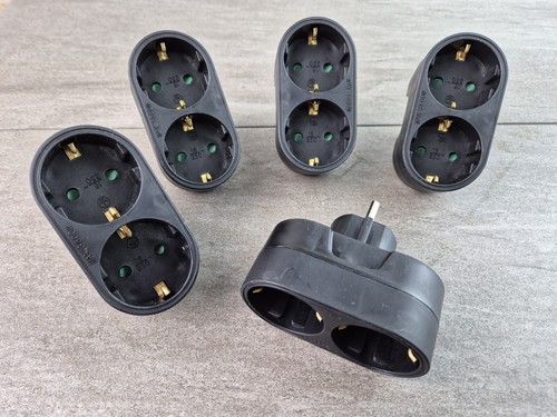 Schuko doppelstecker 2 - x,