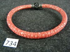 734) Rochenleder Armband mit Magnet Verschluss 