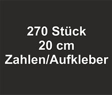 Aufkleber Zahlen Verkaufszahlen Klebeziffern w700-200 mm ca. 190 Zeichen - 48 F.