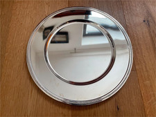 Platzteller 31 cm mit Perlrand versilbert - Neuwertig in OVP