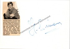 Original autogramm heintje - autogramm,