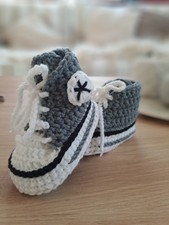 Babyschuhe Chucks Gehäkelt