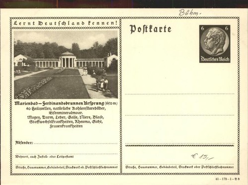 Marienbad tschechien boehmen - marienbad,