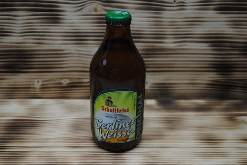 Volle alte bier flasche - volle,