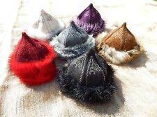 Filz Mütze Hut Handarbeit Bommelmütze Wintermütze Larp Schafwolle Mittelalter 