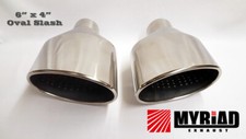 6 " x 4 " Oval Doppelt Auspuff