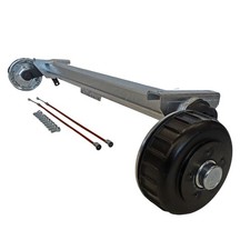 Alko Anhängerachse gebremst 1800kg B1800-9, Auflage = 1400mm, Radanschluss 5x112