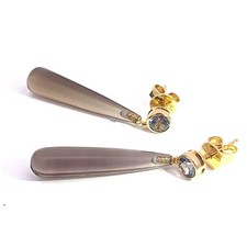 Spinell Rauchquarz Ohrstecker