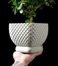3D Design Blumentopf „Connect P“ – Moderne Vase/Übertopf aus dem Bergischen Land