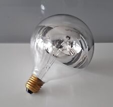 LINDNER E27 Globelampe ø 120mm kopfverspiegelt SILBER 60W Glühlampe 220-230V