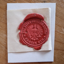 Historischer Wachs-, Lack-Siegel KGL.Güter-Abfertig.Stelle Berlin GZB