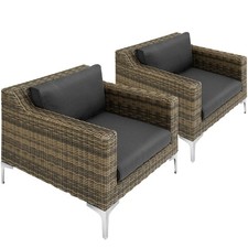 Poly rattan alu sessel - rattan,