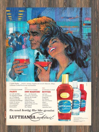 Lufthansa cocktail reklame - lufthansa,