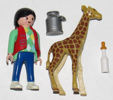 playmobil© 3253 Tierpflegerin mit Baby Giraffe KOMPLETT TOP-Zustand