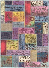 Patchwork relief hand - patchwork, hand-knotted