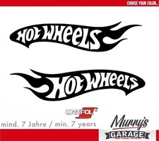 2x Hot Wheels Tuning 6x20cm Aufkleber Sticker Autocollant Étiquette Stance JDM