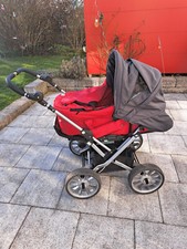 Combi-Kinderwagen, Teutonia, grau-rot, 