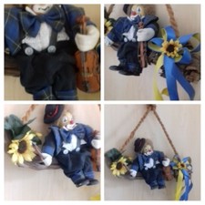 Deko Figur Clown - zum aufhängen - gut erhalten - Schweden