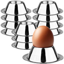 Eierbecher Set Edelstahl Eier Becher Metall Frühstück Eierhalter Eierständer