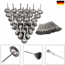45x Edelstahl Drahtbürste