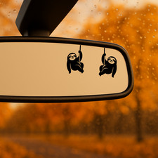 2 x Faultier Spiegel