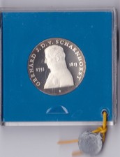 10 Mark 1980  GERHARD von SCHARNHORST   pol. Platte  verplombt Aufl.  5.500