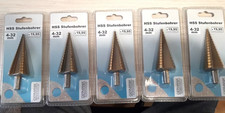 5 Stück HSS TIN Stufenbohrer