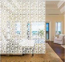 24 Stück Raumteiler zum Aufhängen Wohnen Essen Arbeitszimmer Wohnzimmer Hotel