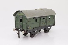 Blechspielzeug Spur 0 Fleischmann Gepäckwagen grün Made in US Zone Germany GUT