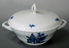 Königl. pr. Tettau Suppenschüssel rund ca. 22 cm Form Annette Dekor blaue Rose